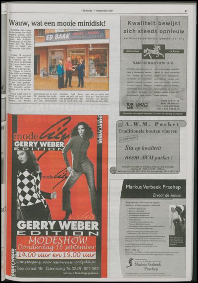 Wijks Nieuws / Bunniks Nieuws, 1 september 2004 (nr. 35, jrg. 40)