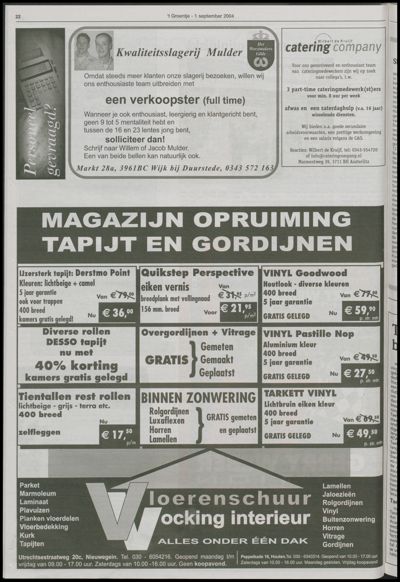 Wijks Nieuws / Bunniks Nieuws, 1 september 2004 (nr. 35, jrg. 40)