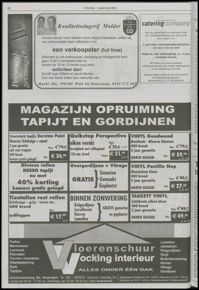 Wijks Nieuws / Bunniks Nieuws, 1 september 2004 (nr. 35, jrg. 40)