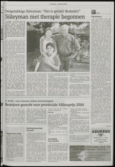 Wijks Nieuws / Bunniks Nieuws, 1 september 2004 (nr. 35, jrg. 40)