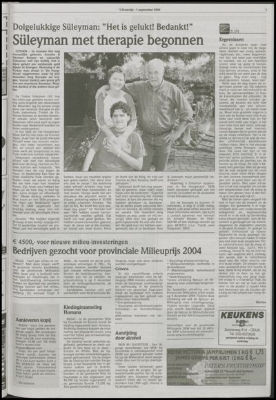 Wijks Nieuws / Bunniks Nieuws, 1 september 2004 (nr. 35, jrg. 40)