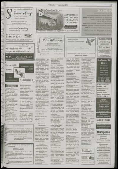 Wijks Nieuws / Bunniks Nieuws, 1 september 2004 (nr. 35, jrg. 40)