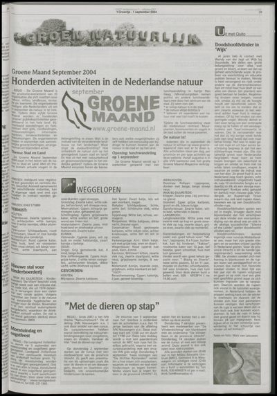 Wijks Nieuws / Bunniks Nieuws, 1 september 2004 (nr. 35, jrg. 40)