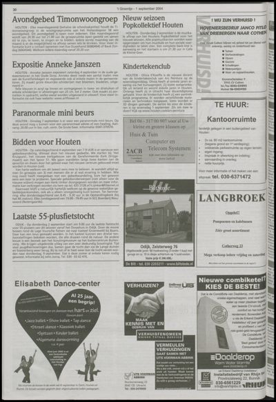Wijks Nieuws / Bunniks Nieuws, 1 september 2004 (nr. 35, jrg. 40)