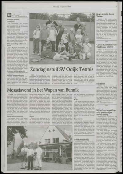Wijks Nieuws / Bunniks Nieuws, 1 september 2004 (nr. 35, jrg. 40)