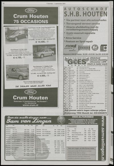 Wijks Nieuws / Bunniks Nieuws, 1 september 2004 (nr. 35, jrg. 40)