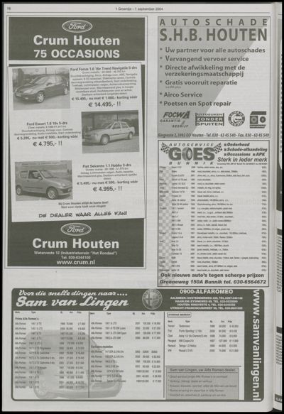 Wijks Nieuws / Bunniks Nieuws, 1 september 2004 (nr. 35, jrg. 40)
