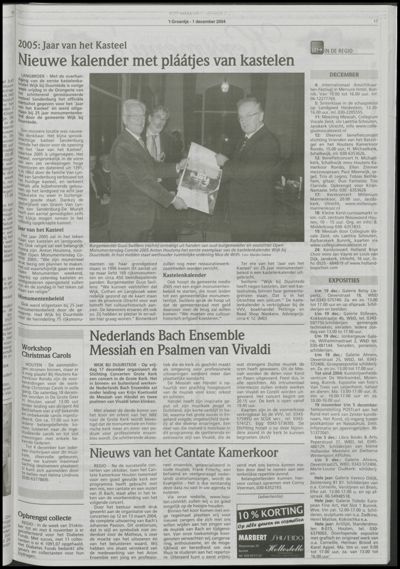 Wijks Nieuws / Bunniks Nieuws, 1 december 2004 (nr. 48, jrg. 40)