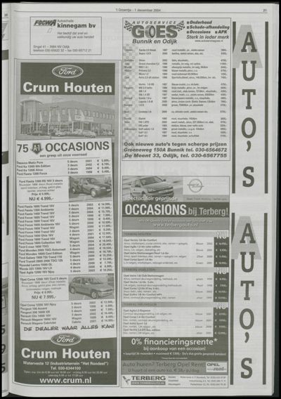 Wijks Nieuws / Bunniks Nieuws, 1 december 2004 (nr. 48, jrg. 40)