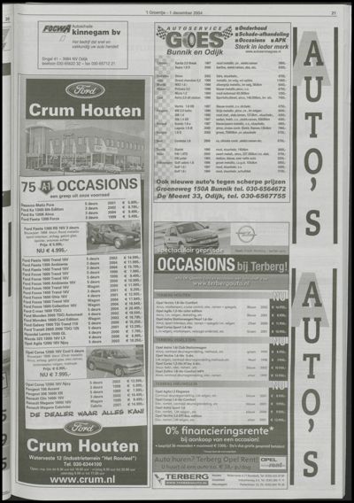 Wijks Nieuws / Bunniks Nieuws, 1 december 2004 (nr. 48, jrg. 40)