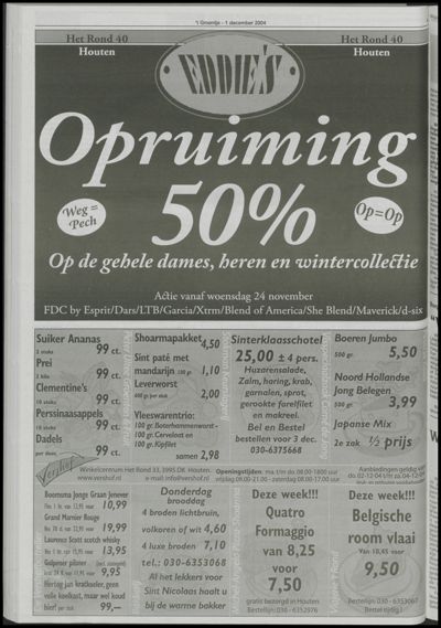 Wijks Nieuws / Bunniks Nieuws, 1 december 2004 (nr. 48, jrg. 40)