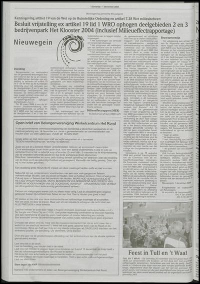 Wijks Nieuws / Bunniks Nieuws, 1 december 2004 (nr. 48, jrg. 40)