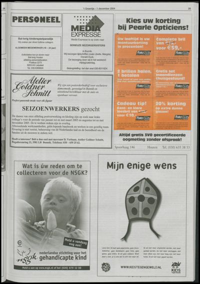 Wijks Nieuws / Bunniks Nieuws, 1 december 2004 (nr. 48, jrg. 40)