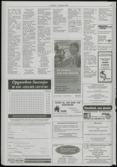 Wijks Nieuws / Bunniks Nieuws, 1 december 2004 (nr. 48, jrg. 40)