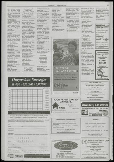Wijks Nieuws / Bunniks Nieuws, 1 december 2004 (nr. 48, jrg. 40)