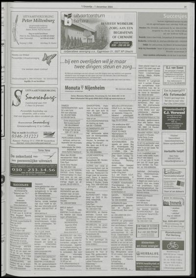 Wijks Nieuws / Bunniks Nieuws, 1 december 2004 (nr. 48, jrg. 40)