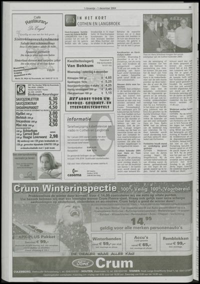 Wijks Nieuws / Bunniks Nieuws, 1 december 2004 (nr. 48, jrg. 40)