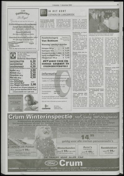 Wijks Nieuws / Bunniks Nieuws, 1 december 2004 (nr. 48, jrg. 40)