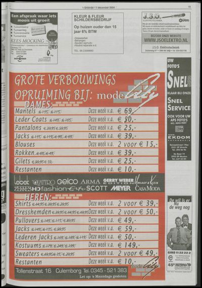 Wijks Nieuws / Bunniks Nieuws, 1 december 2004 (nr. 48, jrg. 40)
