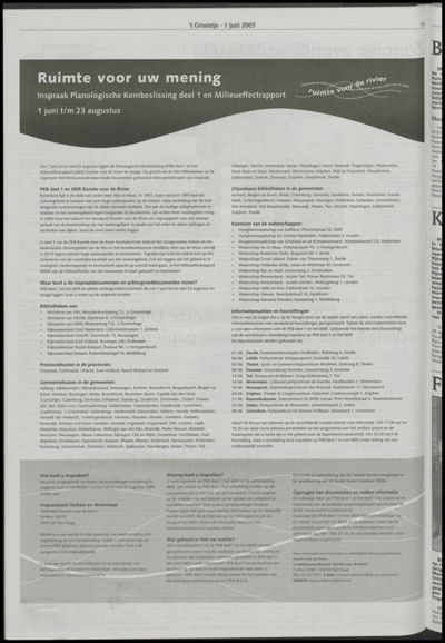 Wijks Nieuws / Bunniks Nieuws, 1 juni 2005 (nr. 22, jrg. 41)
