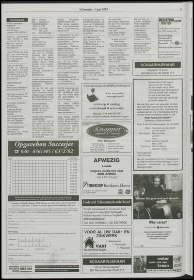 Wijks Nieuws / Bunniks Nieuws, 1 juni 2005 (nr. 22, jrg. 41)