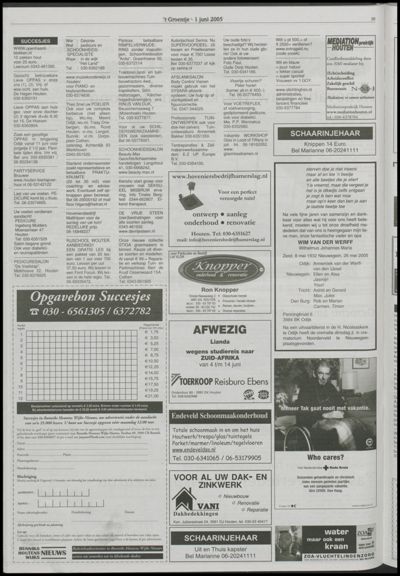 Wijks Nieuws / Bunniks Nieuws, 1 juni 2005 (nr. 22, jrg. 41)