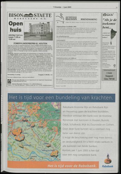 Wijks Nieuws / Bunniks Nieuws, 1 juni 2005 (nr. 22, jrg. 41)