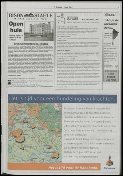 Wijks Nieuws / Bunniks Nieuws, 1 juni 2005 (nr. 22, jrg. 41)