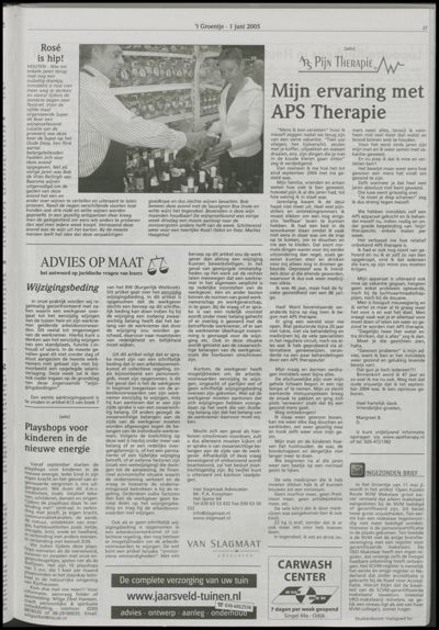 Wijks Nieuws / Bunniks Nieuws, 1 juni 2005 (nr. 22, jrg. 41)