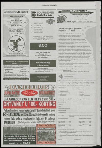 Wijks Nieuws / Bunniks Nieuws, 1 juni 2005 (nr. 22, jrg. 41)
