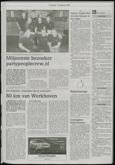 Wijks Nieuws / Bunniks Nieuws, 10 augustus 2005 (nr. 32, jrg. 41)