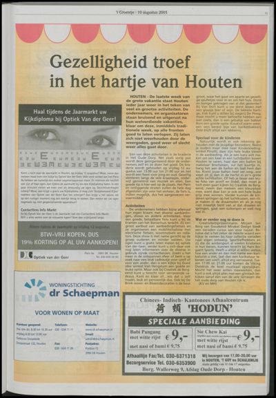 Wijks Nieuws / Bunniks Nieuws, 10 augustus 2005 (nr. 32, jrg. 41)