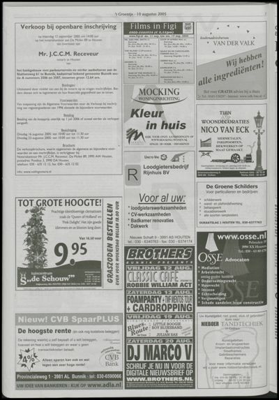 Wijks Nieuws / Bunniks Nieuws, 10 augustus 2005 (nr. 32, jrg. 41)