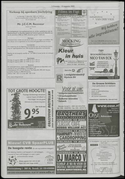 Wijks Nieuws / Bunniks Nieuws, 10 augustus 2005 (nr. 32, jrg. 41)