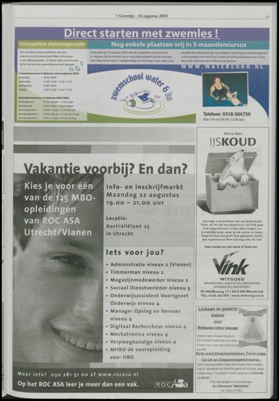 Wijks Nieuws / Bunniks Nieuws, 10 augustus 2005 (nr. 32, jrg. 41)