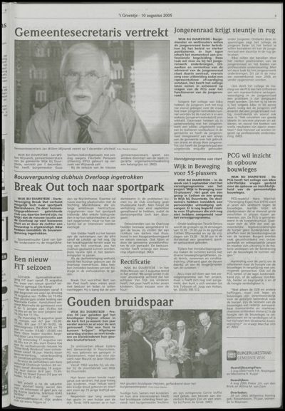 Wijks Nieuws / Bunniks Nieuws, 10 augustus 2005 (nr. 32, jrg. 41)