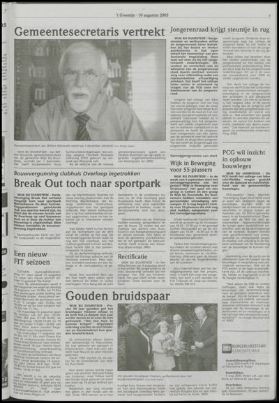 Wijks Nieuws / Bunniks Nieuws, 10 augustus 2005 (nr. 32, jrg. 41)