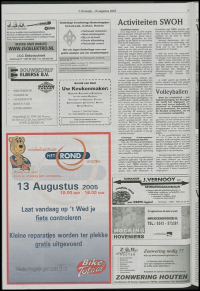 Wijks Nieuws / Bunniks Nieuws, 10 augustus 2005 (nr. 32, jrg. 41)