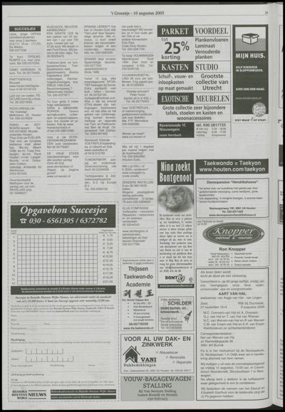 Wijks Nieuws / Bunniks Nieuws, 10 augustus 2005 (nr. 32, jrg. 41)
