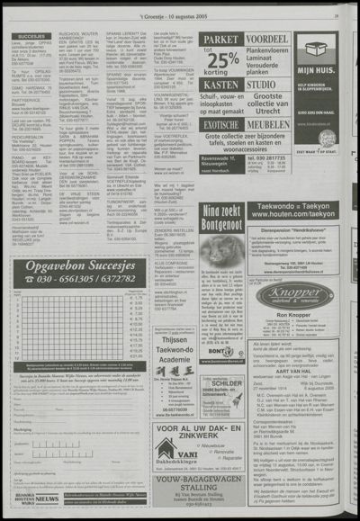 Wijks Nieuws / Bunniks Nieuws, 10 augustus 2005 (nr. 32, jrg. 41)