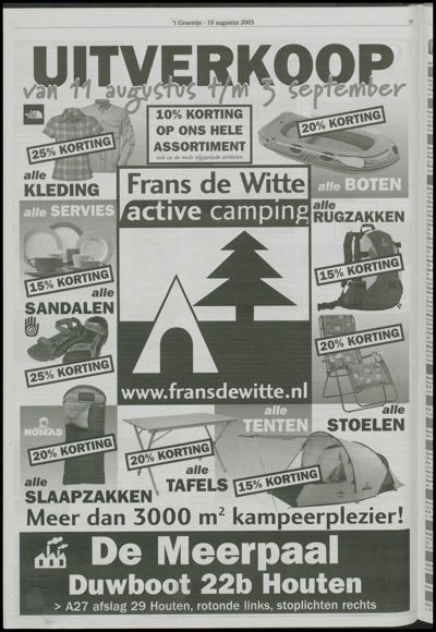 Wijks Nieuws / Bunniks Nieuws, 10 augustus 2005 (nr. 32, jrg. 41)