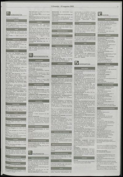 Wijks Nieuws / Bunniks Nieuws, 10 augustus 2005 (nr. 32, jrg. 41)