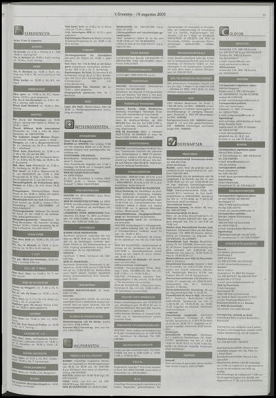Wijks Nieuws / Bunniks Nieuws, 10 augustus 2005 (nr. 32, jrg. 41)