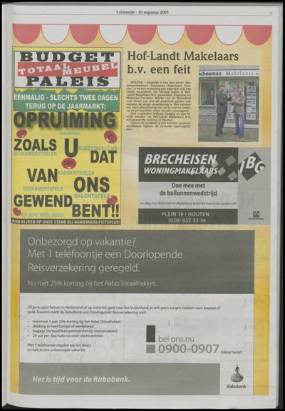 Wijks Nieuws / Bunniks Nieuws, 10 augustus 2005 (nr. 32, jrg. 41)