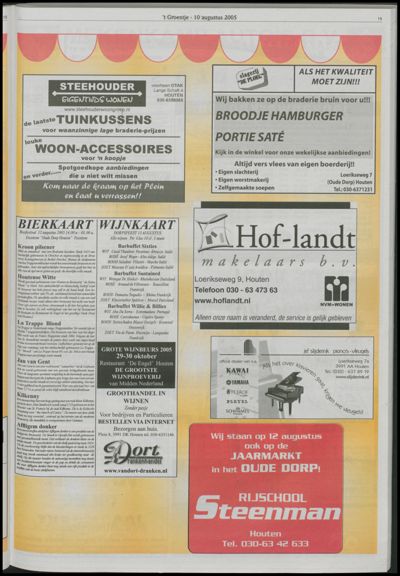 Wijks Nieuws / Bunniks Nieuws, 10 augustus 2005 (nr. 32, jrg. 41)