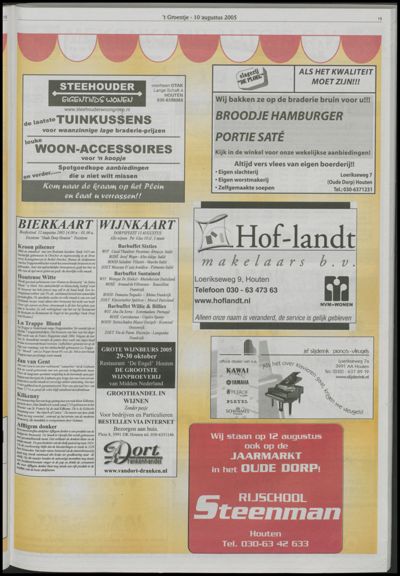 Wijks Nieuws / Bunniks Nieuws, 10 augustus 2005 (nr. 32, jrg. 41)