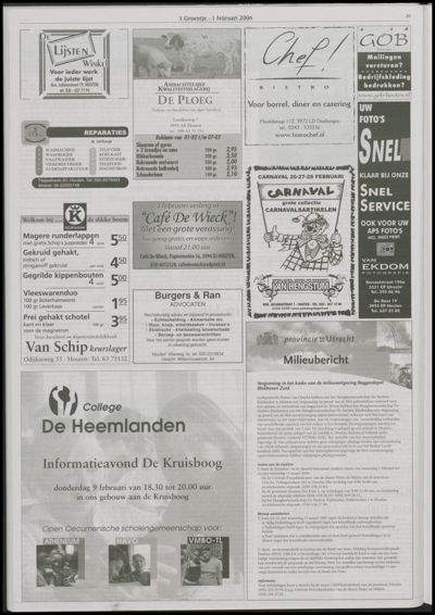 Wijks Nieuws / Bunniks Nieuws, 1 februari 2006 (nr. 5, jrg. 42)