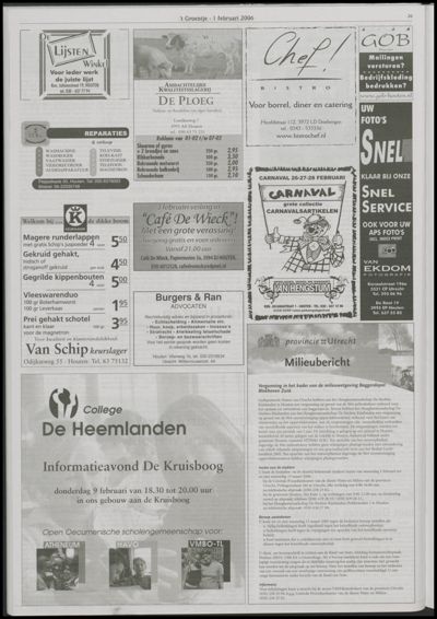 Wijks Nieuws / Bunniks Nieuws, 1 februari 2006 (nr. 5, jrg. 42)