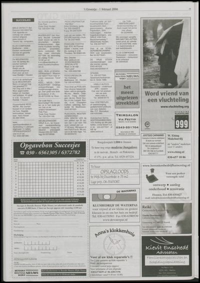 Wijks Nieuws / Bunniks Nieuws, 1 februari 2006 (nr. 5, jrg. 42)