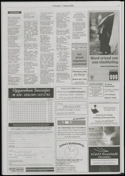 Wijks Nieuws / Bunniks Nieuws, 1 februari 2006 (nr. 5, jrg. 42)